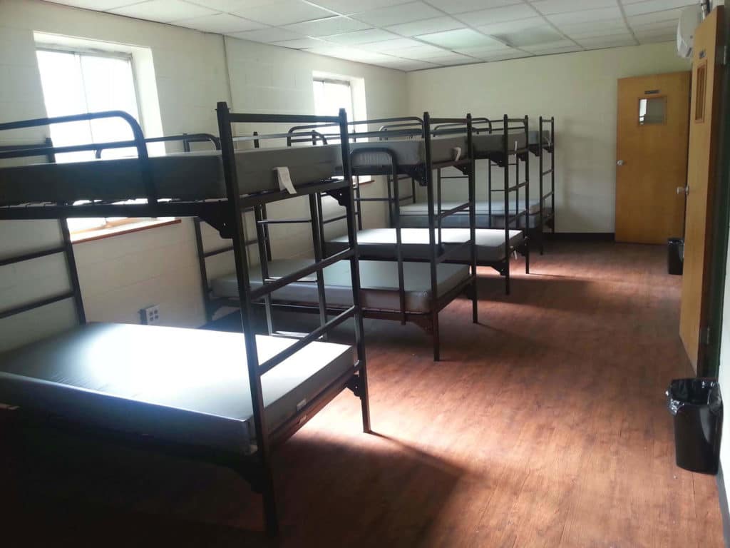 sleep metal bunks mountain mission school