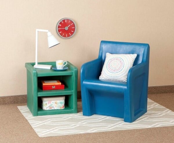 MOLDED PLASTIC FLOOR MOUNT ARM CHAIR (106484) - Image 6
