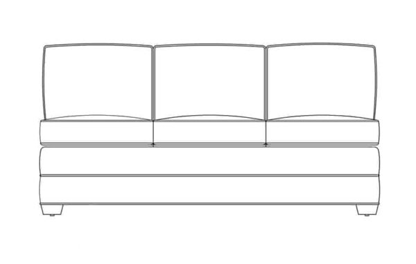 9566 44 armless full sleeper 1