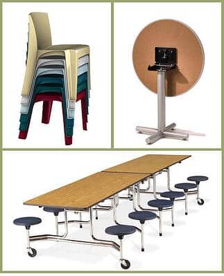 Folding Table Stacking Chair - Multiple-Use Furniture