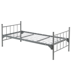 METAL BUNKABLE SPRING DECK SINGLE BED (MIL150RD) | 10" UNDERBED CLEARANCE} ALL SIZES