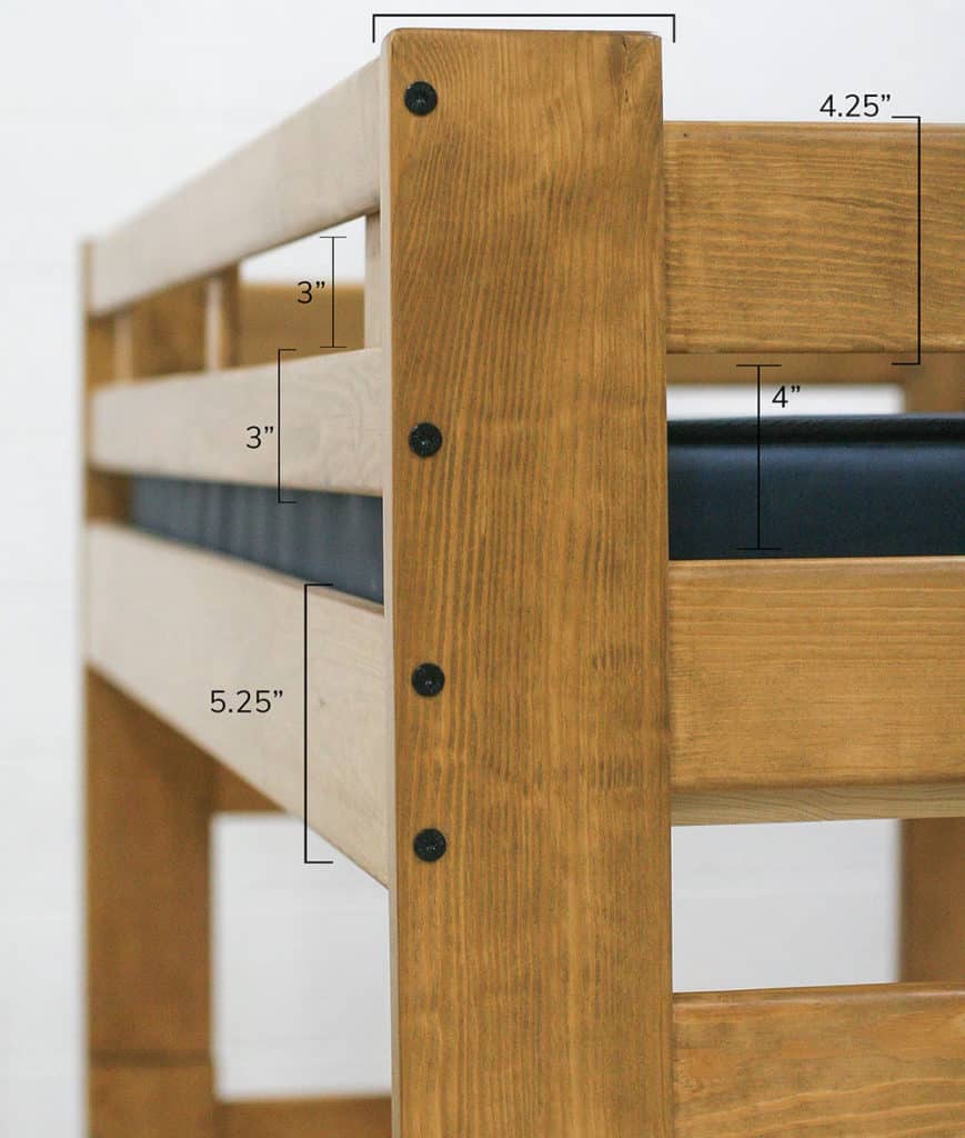 close up bunkbed