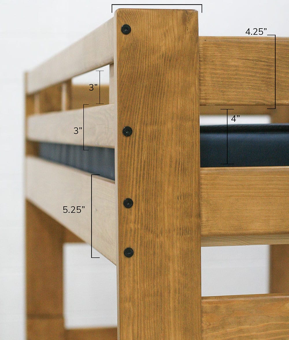 close up bunkbed