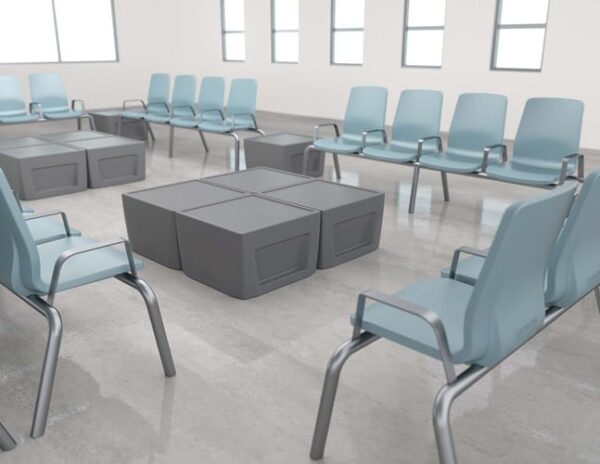 ganging seating for hard use environments 2