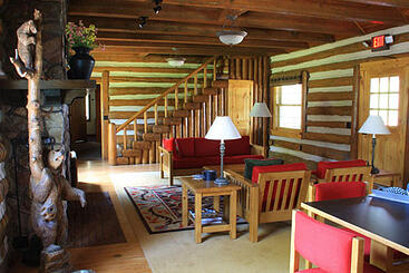 mission style living room group