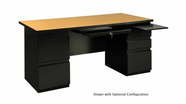teachers desk with pull out shelf