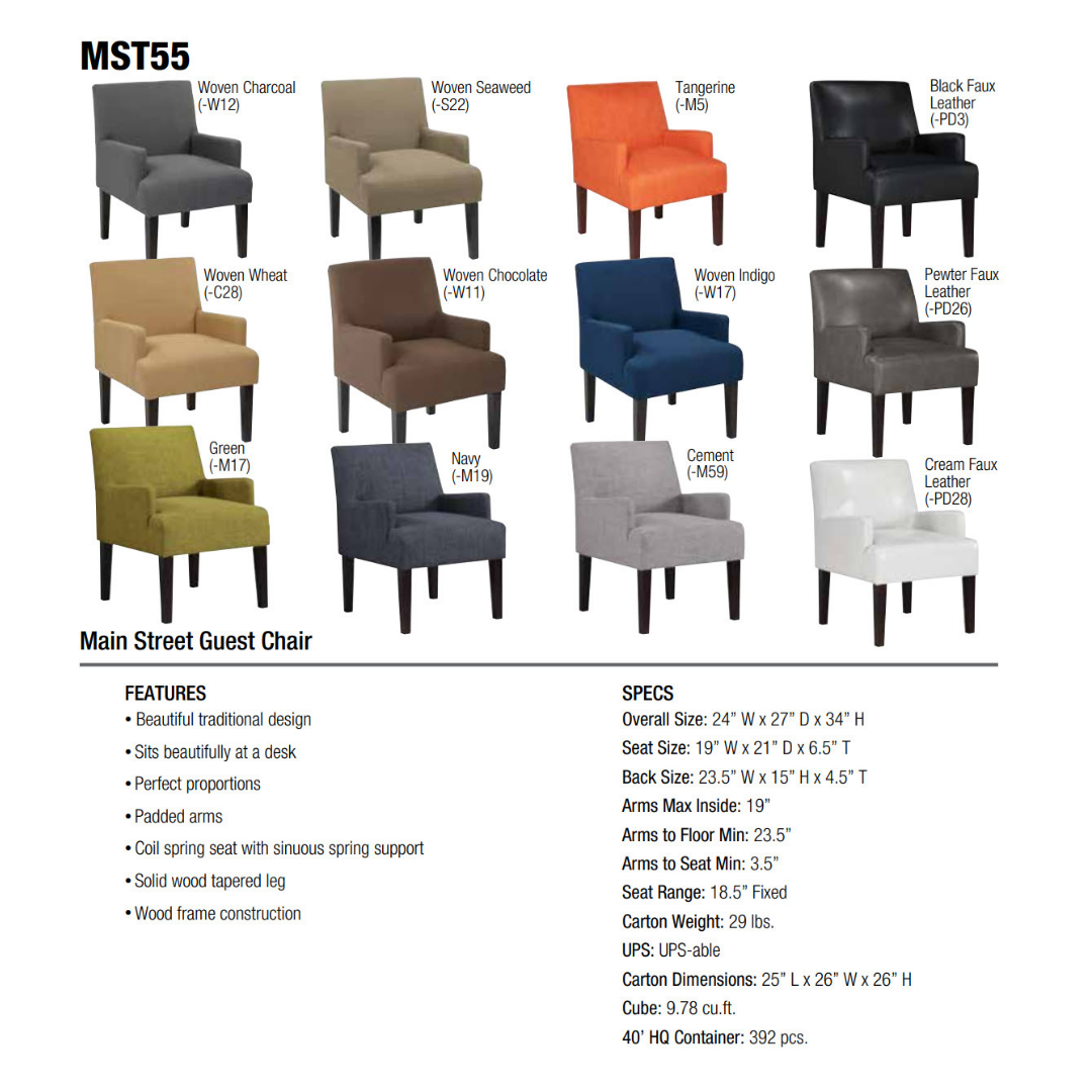 Main Street Lounge Chair (MST51) (QUICK SHIP) - Image 3