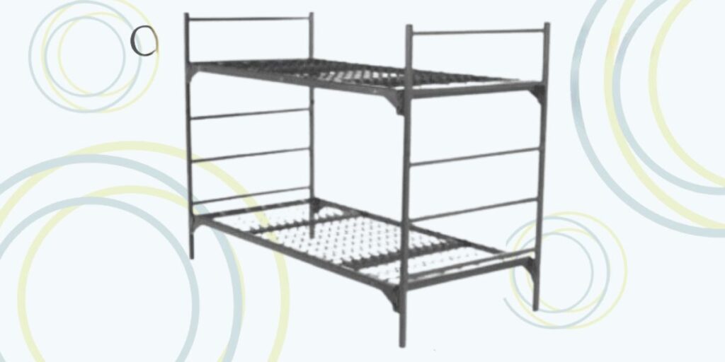 Black metal bed frame with measurements, designed for flexibility and safety in patient room setups, cost-effective and comfortable.