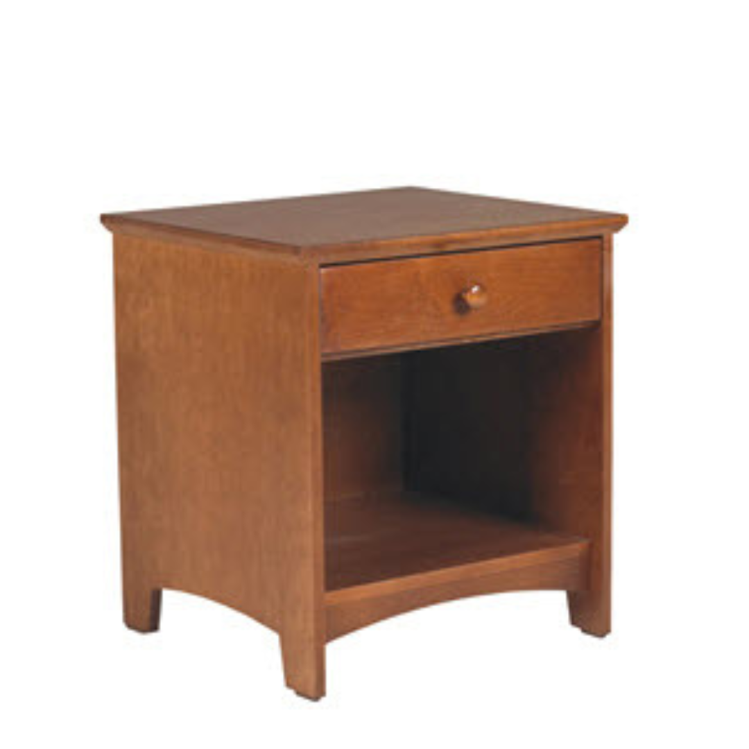 Evy Nightstand w/Top Drawer & Open Compartment Below ( S2-BCD-2020)