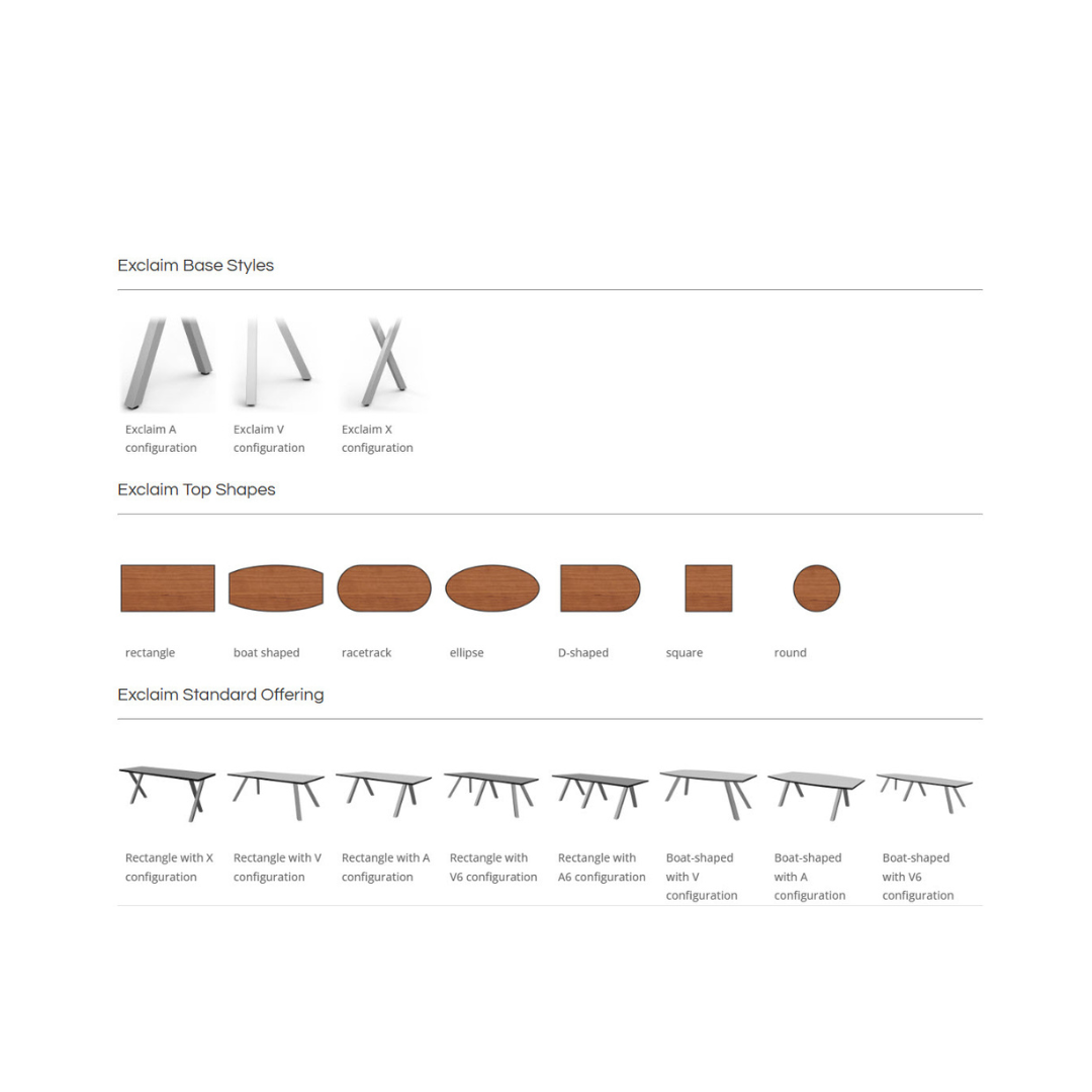 Exclaim 24" - 72", Multi Shape Available, Table Series (EXC-007/EXC-006/EXC-004) - Image 3
