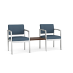 Lenox 2 Chairs with Connecting Center Table