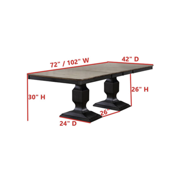 Aura Dining 72" Table (D6403-T) (QUICK SHIP) - Image 3