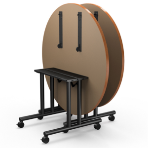 Pillar Nesting, Mobile 48" - 54" Tables, Metal Base (DRIRD Series)