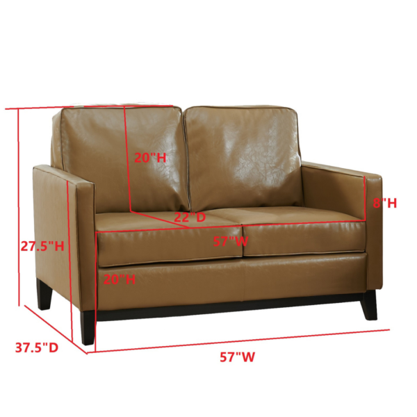 Soho Loveseat (2057BR-L) (QUICK SHIP) - Image 3