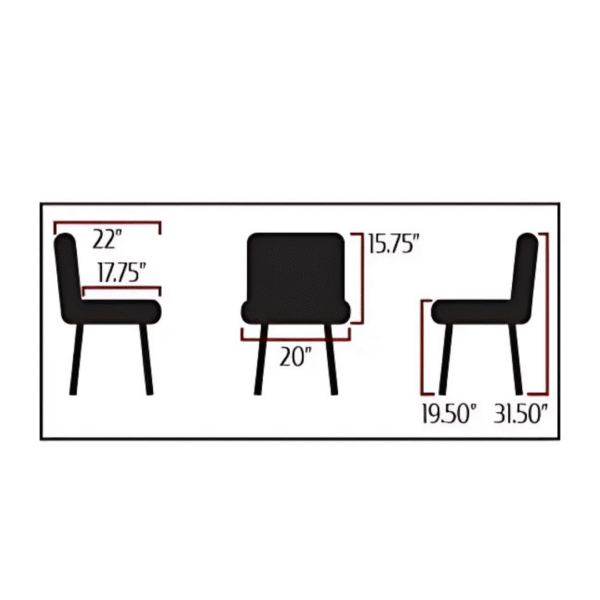 Amata Metal Frame Chair (CM-10501) (QUICK SHIP) - Image 5