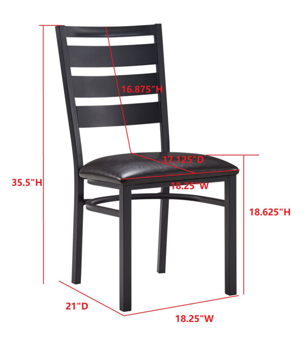 Tully Metal Chair (Natural Seat) (4270 Series) (QUICK SHIP) - Image 2