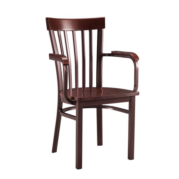 Declan Wood & Metal Chair W/ Arms (0574AC-M SERIES) (QUICK SHIP)
