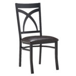 Drexel Metal Chair (Brown Vinyl Seat) (4271 Series) (QUICK SHIP)