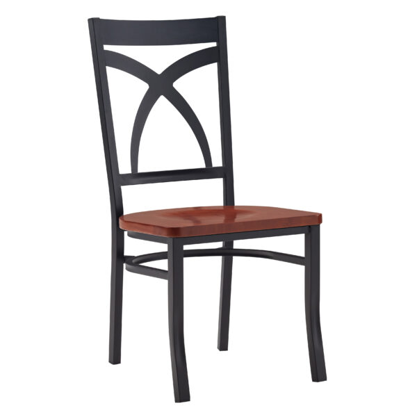 Drexel Metal Chair (Walnut Seat) (4271 Series) (QUICK SHIP)
