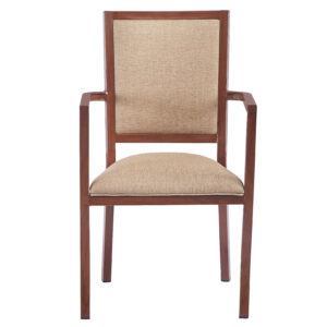 Milan Metal Armchair (Dark Walnut) (5281-AC SERIES)