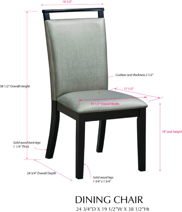 Houston Dining Chairs – Set Of 2 (White) (PC35-WH SERIES) (QUICK SHIP)
