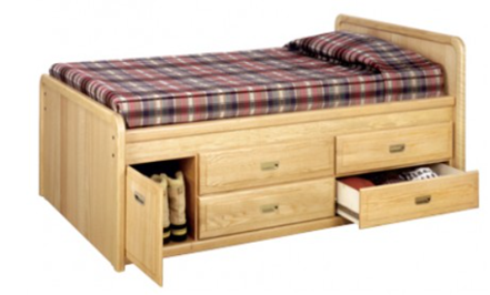 Wooden Storage Bed