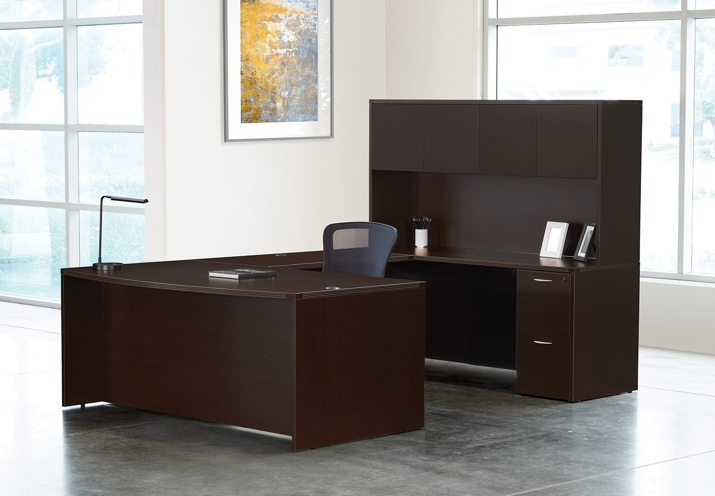 Napa U-Shaped Desk with Hutch (NAPESP-TYP12)
