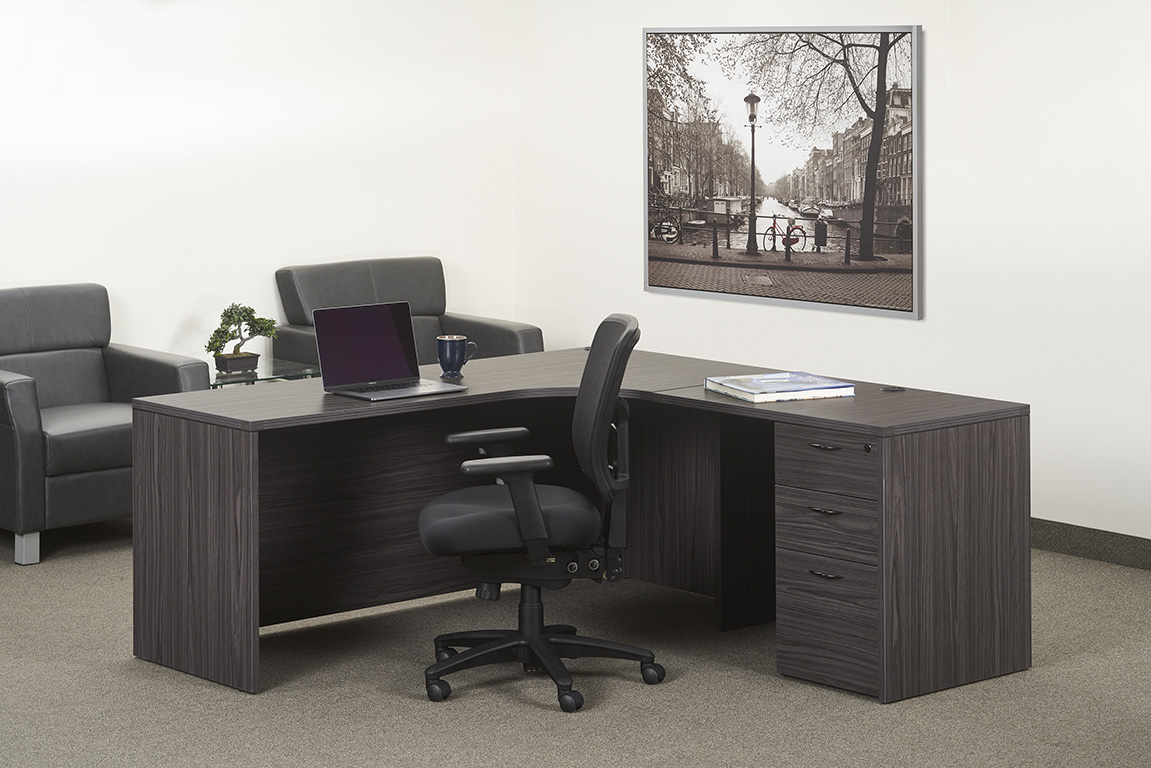 Napa L-Shape Desk – Slate Grey (NAPSGW-TYP21R)