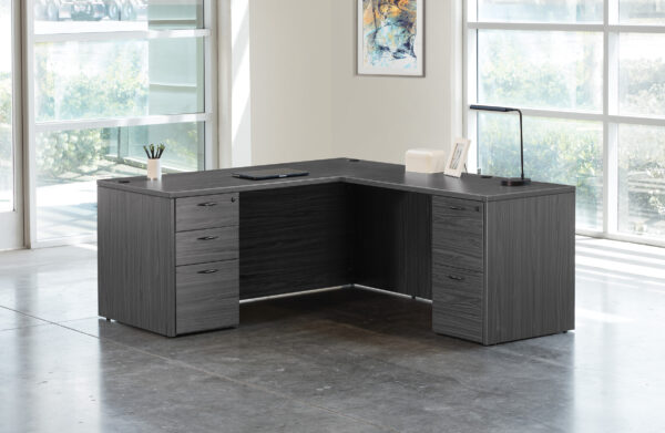 Napa Slate Grey L-Shaped Desk (NAPSGW-TYP9)